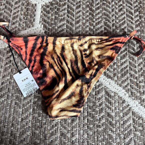 Shade & Shore tiger bikini bottoms SZ S - Picture 4 of 4